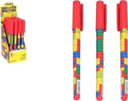 Blue Ink Pen 0.7 mm – Checkered Design