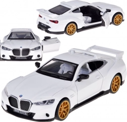 Metalen modelauto BMW 3.0 CSL 1:34 met licht en geluid, met te openen deuren