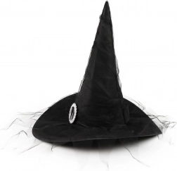 kinder tovenaarshoed met zilveren gesp