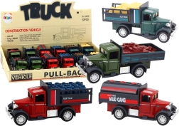 Metalen bestelbusje met te openen deuren, licht en geluid