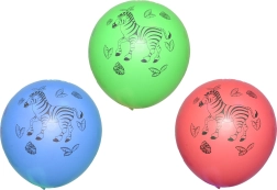 Opblaasbare ballon zebra 30 cm - 10 stuks