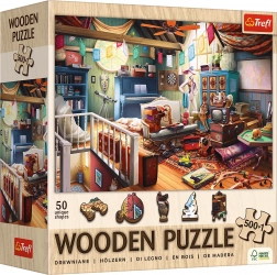 Trefl houten puzzel Schatten van de zolder 501 stukjes