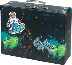 Baagl opvouwbare schoolkoffer Chill met ijzerbeslag