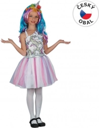 Robe de carnaval Licorne pour enfants 120-130 cm