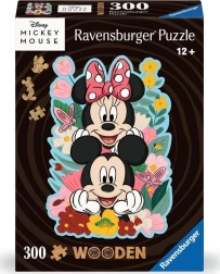 Ravensburger houten contourpuzzel Mickey en Minnie 300 stukjes