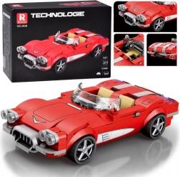 Technical building set retro convertible from the 50s – red