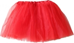 Jupe tutu en tulle rouge pour enfants – carnaval, ballet, spectacle de danse