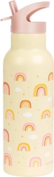 A Little Lovely Company roestvrijstalen drinkfles 350 ml – Regenboog