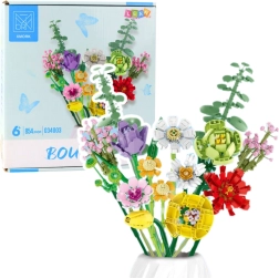 Construction set – decorative bouquet of flowers, 854 pieces
