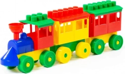 Ensemble coloré de train en plastique pour enfants 3+ ans