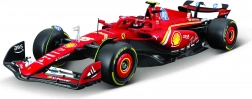 bouwpakket model bburago 1:24 FERRARI F1 SF24 2024 nr. 55 Carlos Sainz met displaystandaard