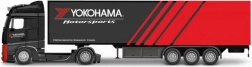 Vrachtwagen met aanhanger Bburago 1:43 MB Actros Gigaspace Firestone