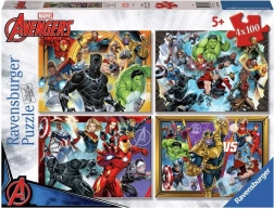 Ravensburger puzzle Marvel: Avengers 4x100 pieces