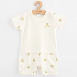 Zomerse babyromper van biologische katoen NEW BABY Olijven