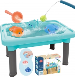 Woopie speeltafel 3-in-1 met water, zandbak en vissen 6 stuks