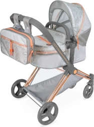 Opvouwbare poppenwagen 3-in-1 met rugzak City X, 73 cm