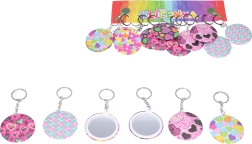 Sleutelhanger met spiegeltje – mix kleuren