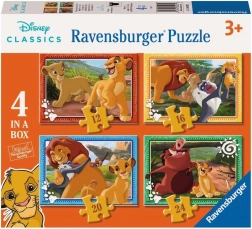Ravensburger puzzel De Leeuwenkoning 4 in 1