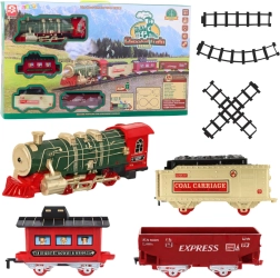 Ensemble de train électrique CLASSICAL TRAIN avec lumières, sons et vapeur, 24 pièces