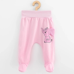 Mi-pantalon bébé en coton New Baby Happy Elephant rose