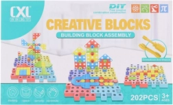 Schroefbare kunststof bouwset 202 onderdelen