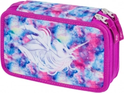 School Pencil Case Double-layer with Unicorn