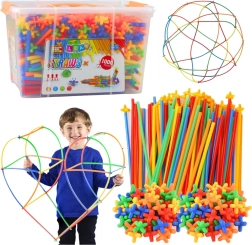 Construction building set straws STRAWS, 1000 pieces in a case