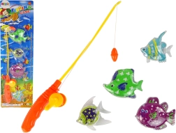 Jeu d’adresse de pêche aux poissons avec canne – 4 pièces