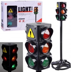 Grote kinderverkeerslicht met geluid en licht