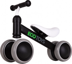 loopfietsje mini voor kinderen ECO TOYS, zwart