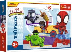 Puzzel 30 stukjes – dappere Spidey – MARVEL – Trefl