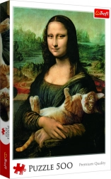 Mona Lisa Puzzle and Mruczek the Cat