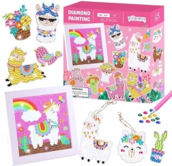 Diamantschilderij Set: Lama’s