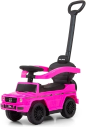 Children’s ride-on with push bar Mercedes G350d Milly Mally pink