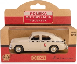 Historische auto PRL Warszawa M20 taxi zandkleur model