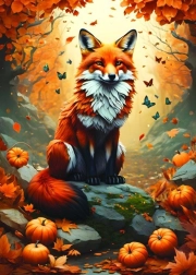 Autumn Fox Puzzle 500 Pieces