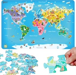 Classic World Map Puzzle
