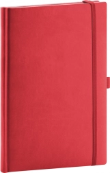 Notitieboek Notique rood gelijnd 15 x 21 cm