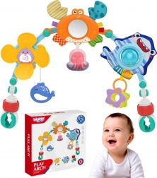 Woopie Baby Spielbogen mit Spielzeug für Kinderwagen und Bett
