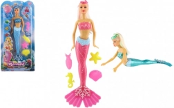 Zeemeerminpop met accessoires voor water 34 cm