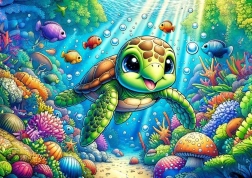 Cute Sea Turtle Puzzle