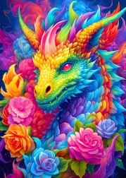 Enjoy puzzle dragon 1000 pièces