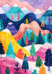 Winter Palette Puzzle 1000 Pieces