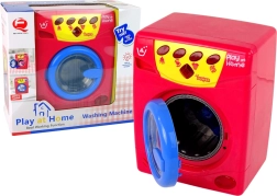 Kinderwasmachine op batterijen met openslaande trommel en watereffect