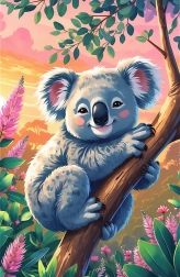 Puzzel Treflíci: Koala 54 stukjes