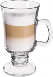Latteglas 250 ml met voet en oor