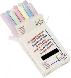 Kleurige krijt voor het bord of asfalt