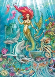 Magnolia puzzle mermaid 1000 pieces