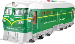 Friction-Powered Train with Light and Sound Effects 23 cm