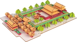 Woodcraft wooden 3D puzzle Confucius Temple